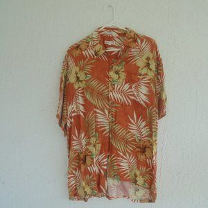 Hawaiian  Pierre Cardin Shirt Large